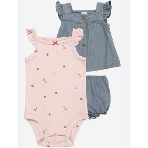 Carter's Set  In Opal, Pastel Pink  Top And Bottom Set 6M